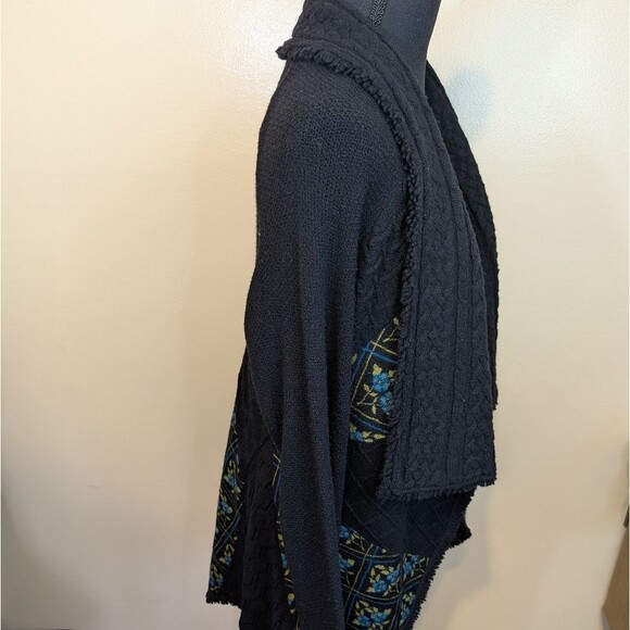 Anthropologie Sleeping On Snow Lafayette Cardigan Sweater Floral Open Large - Picture 3 of 9